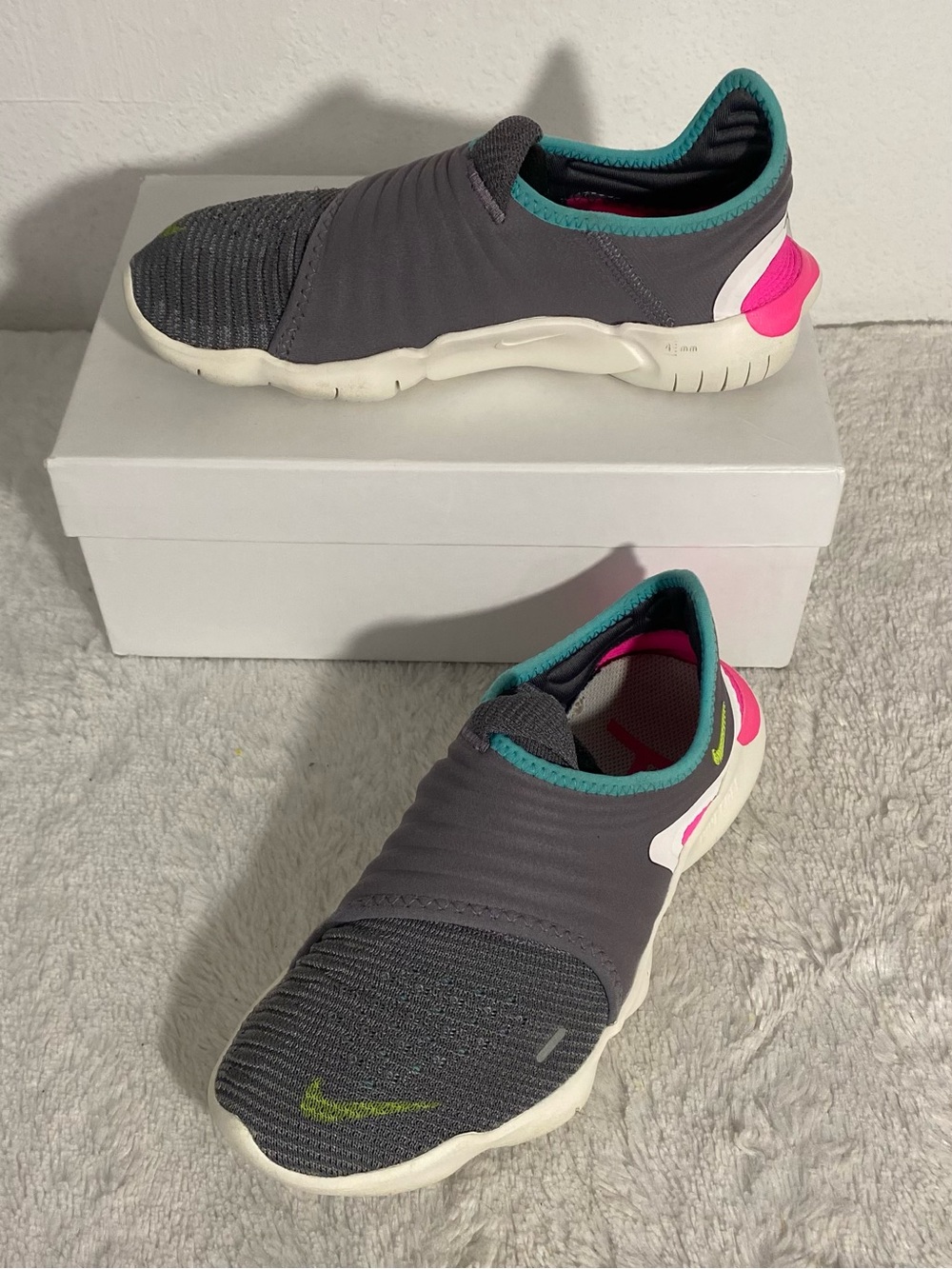 Nike Free RN Flyknit 3.0 Gunsmoke Running Shoes Women’s Size 6.5